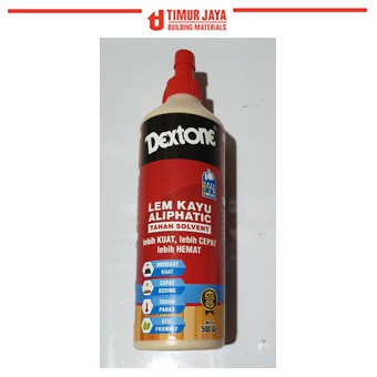 Lem Dextone ALIPHATIC 500gr Tahan Solvent Kayu Serbaguna Coklat Muda