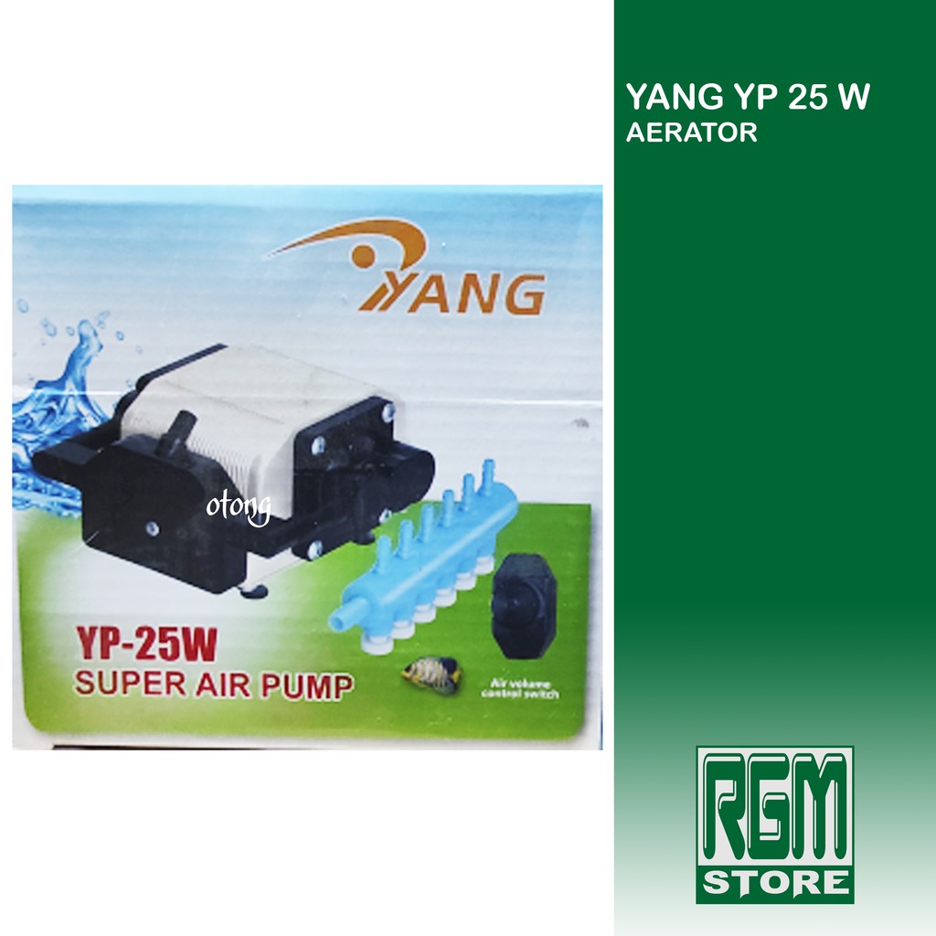 YANG YP 25 watt yp25w 25w aerator mesin gelembung udara kolam aquarium