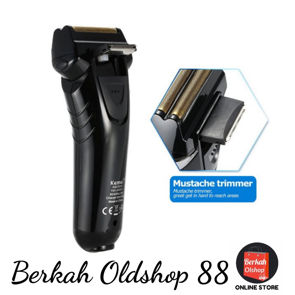 Berkah Oldshop 88 - Kemei KM-2016 Professional Electric Shaver Razor Alat Cukur Kumis Jenggot