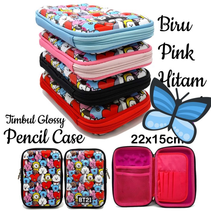

Tempat Pensil Case HPO Timbul BTS BT21 Kpop