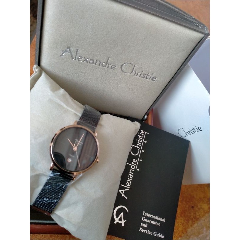 AC8627 ALEXANDRE CHRISTIE WANITA 8627 BLACK ROSEGOLD
