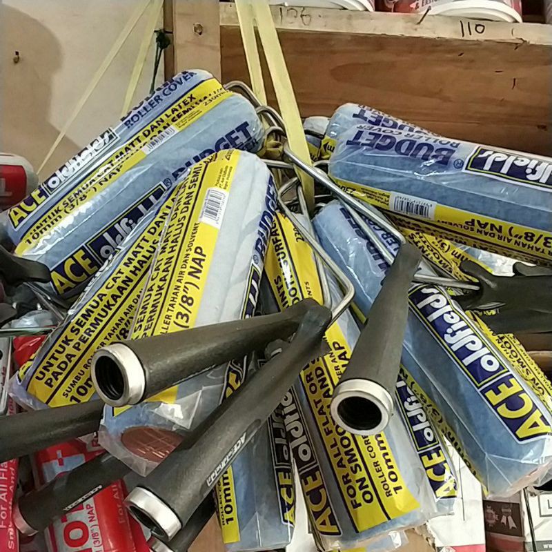 

kuas cat roll ace 3/8 inch