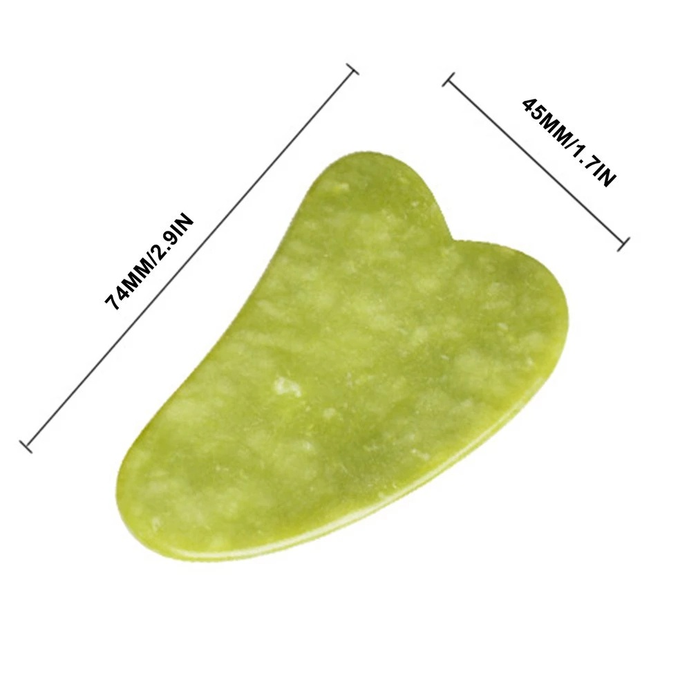 1Pcs Natural Jade Stone Gua Sha Facial Tool