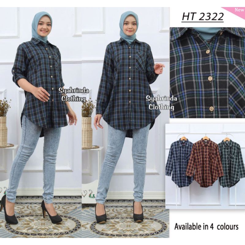 Atasan Kotak Wanita Standar dan Jumbo Size Baju Luaran Oversize