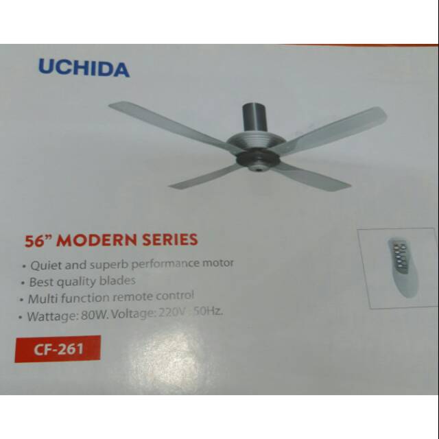 Kipas angin plafon uchida remot cf 261