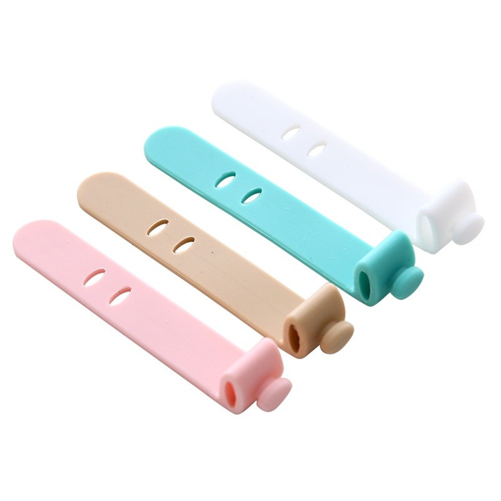 4pcs Klip Holder Kabel Data / Charger / Earphone Gaya Korea