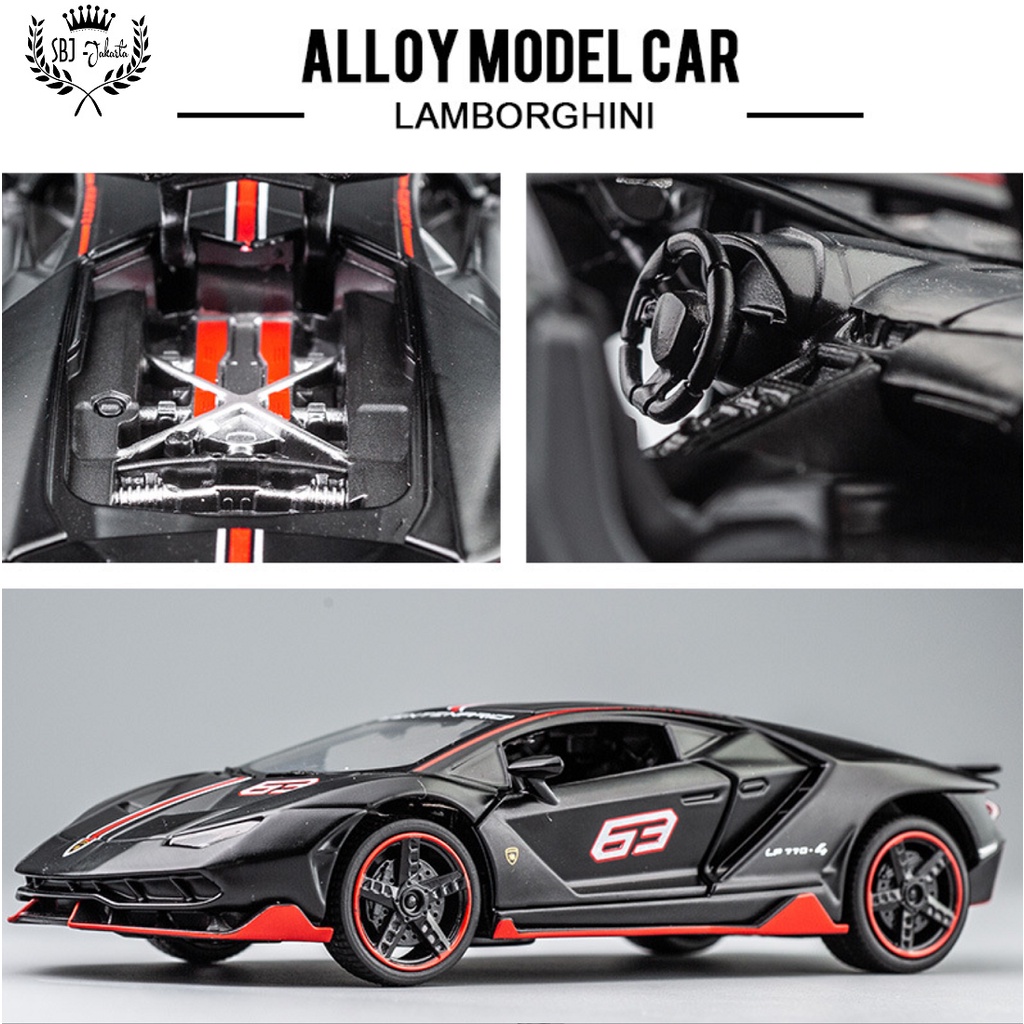 DIECAST MINIAUTO MOBIL Lamborghini SIAN 770 Skala 1:32 Metal Series