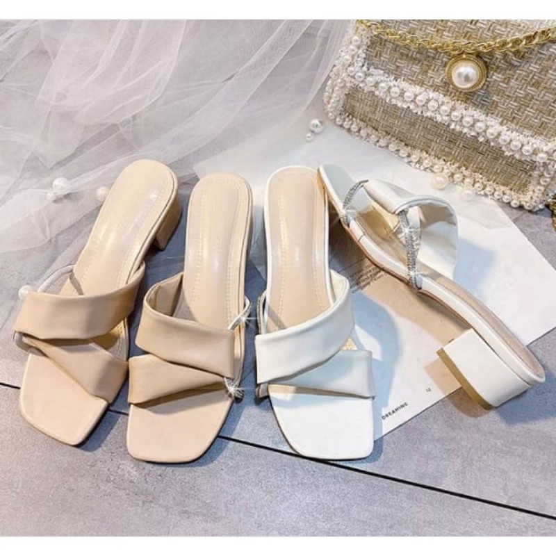 Sepatu Sendal Heels Wanita Terbaru R 02 | Outfit Jalan Mall Kekinian Stylist SPACESEATTLE