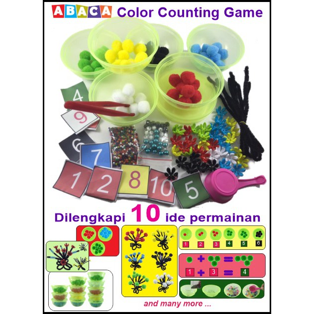 Mainan Edukasi Anak Abaca Coco Game Color Counting Game