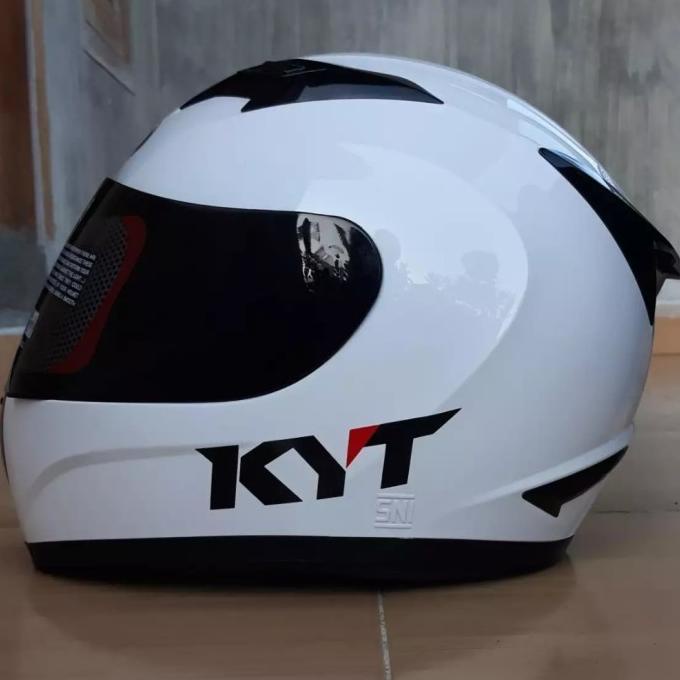 [COD]KYT R10 Putih Polos Original-KYT FullFace Original-Helm Full Face