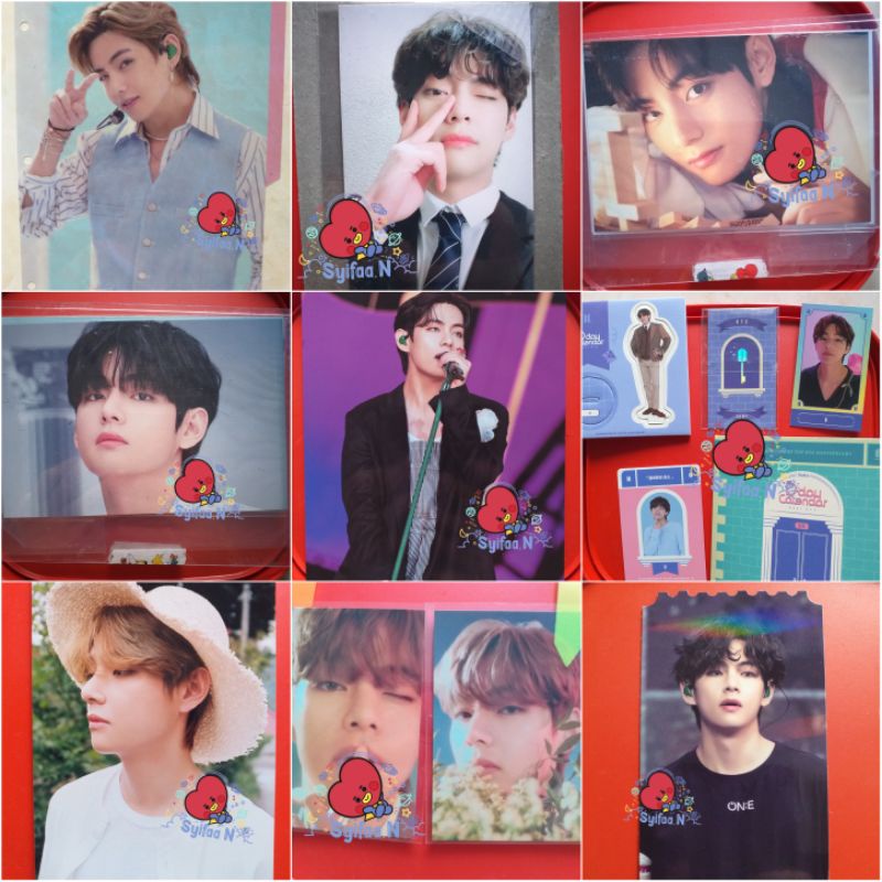 WTS (WANT TO SALE) Taehyung postcard the best, taehyung festa set , Taehyung photo clear memories 20