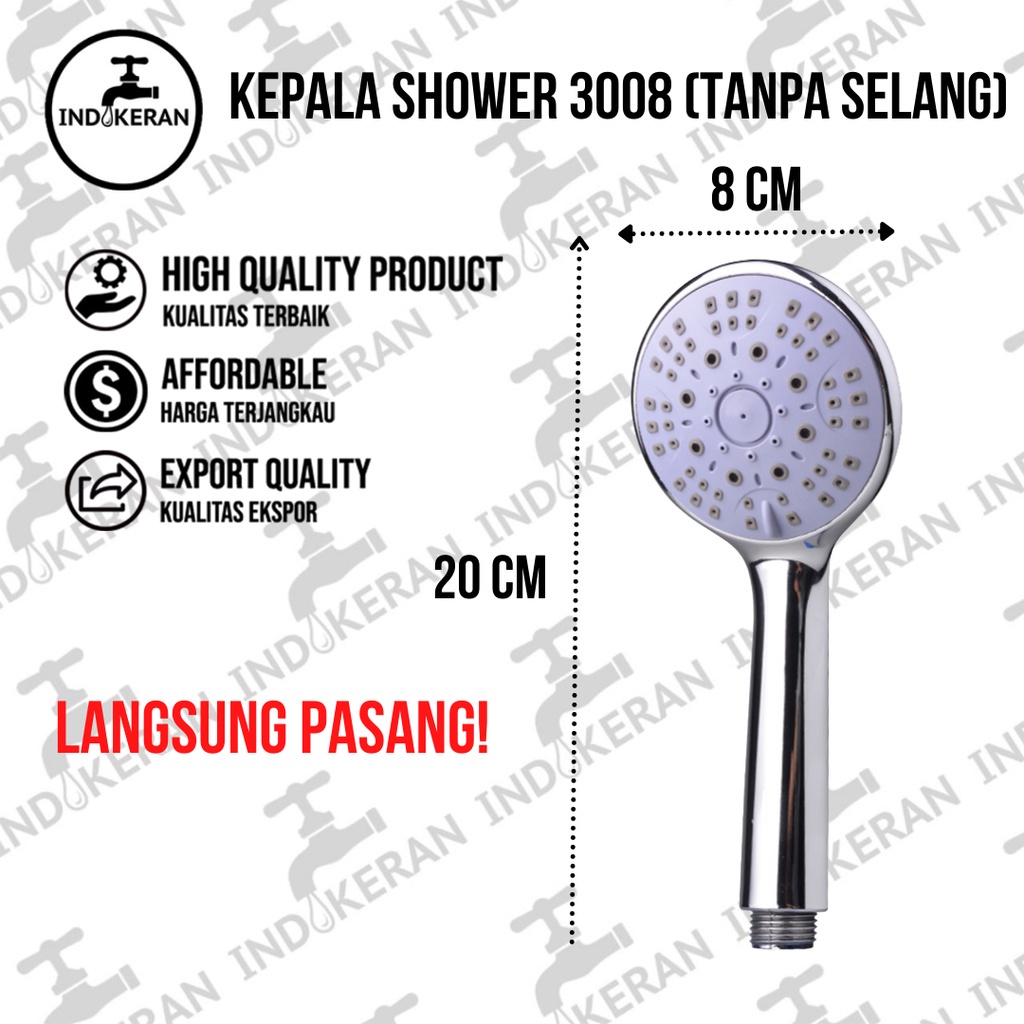 INDOKERAN - Kepala Shower Mandi Eropa