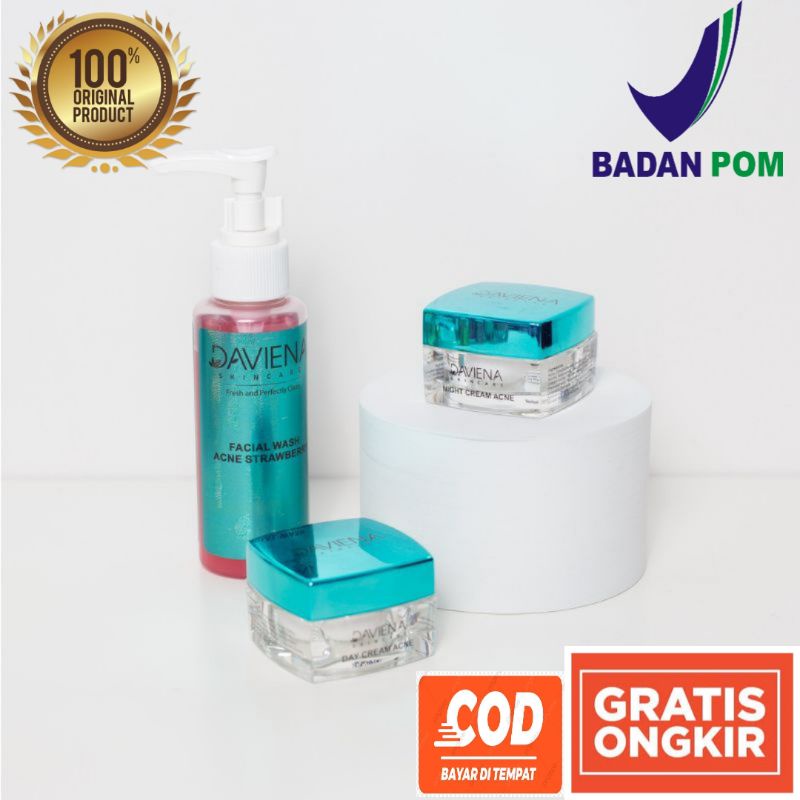 Paket Hemat Acne 2 Daviena Skincare Deviena Davina Devina Skincare Official Davienaskincareofficial Palembang ori Ramadhanidavin official Ownerdavienaskincare Pencerah Pemutih Flek Wajah Glowing Bpom Davienaskincare jawa jakarta scincare Skincare