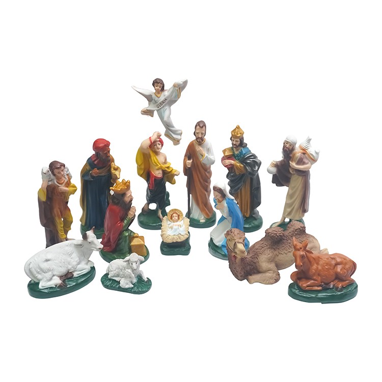 Patung Set Natal 20cm - Patung Kelahiran Tuhan Yesus - Patung Rohani