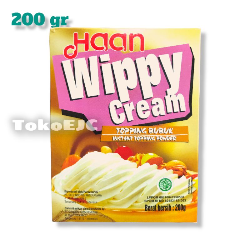 

Haan Wippy Cream Whip Whiping Whipping Crean 200gr