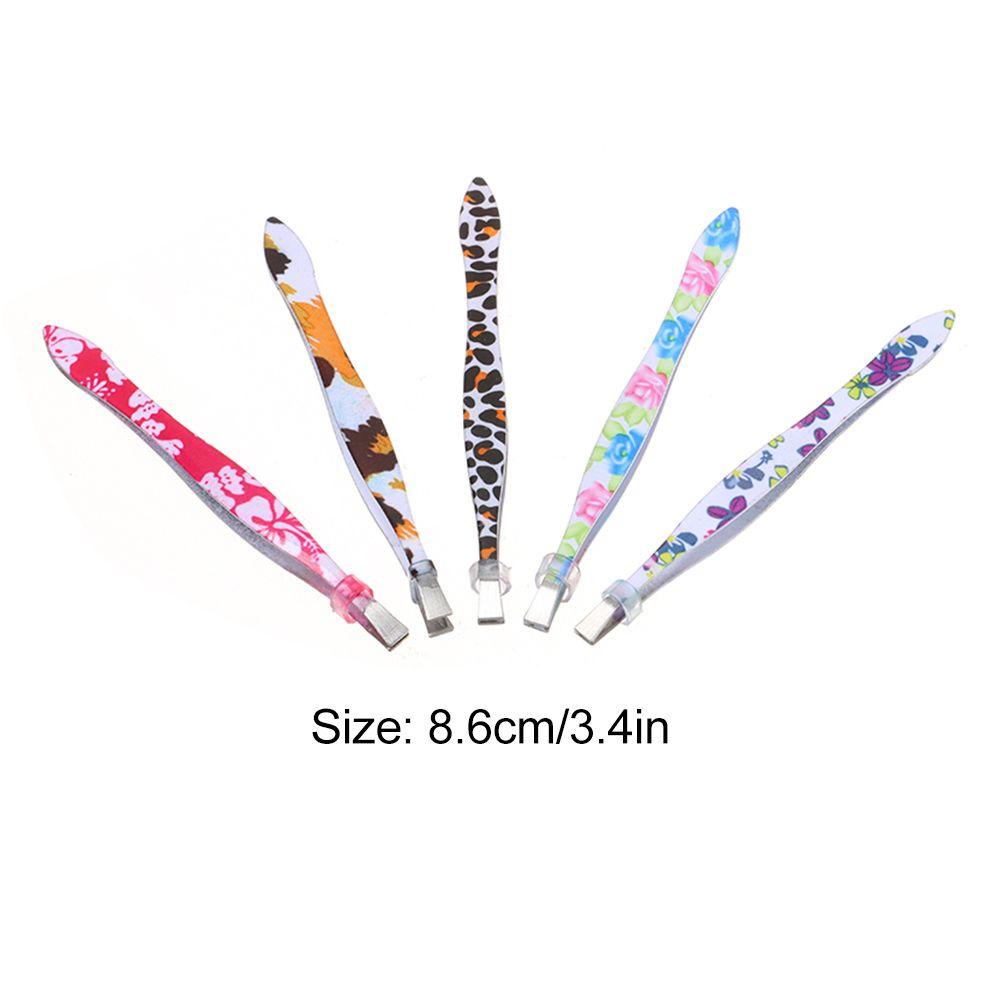 R-flower Pinset Alis Portable Profesional Serbaguna Stainless Steel Jenggot Alat Klip Ekstensi Bulu Mata