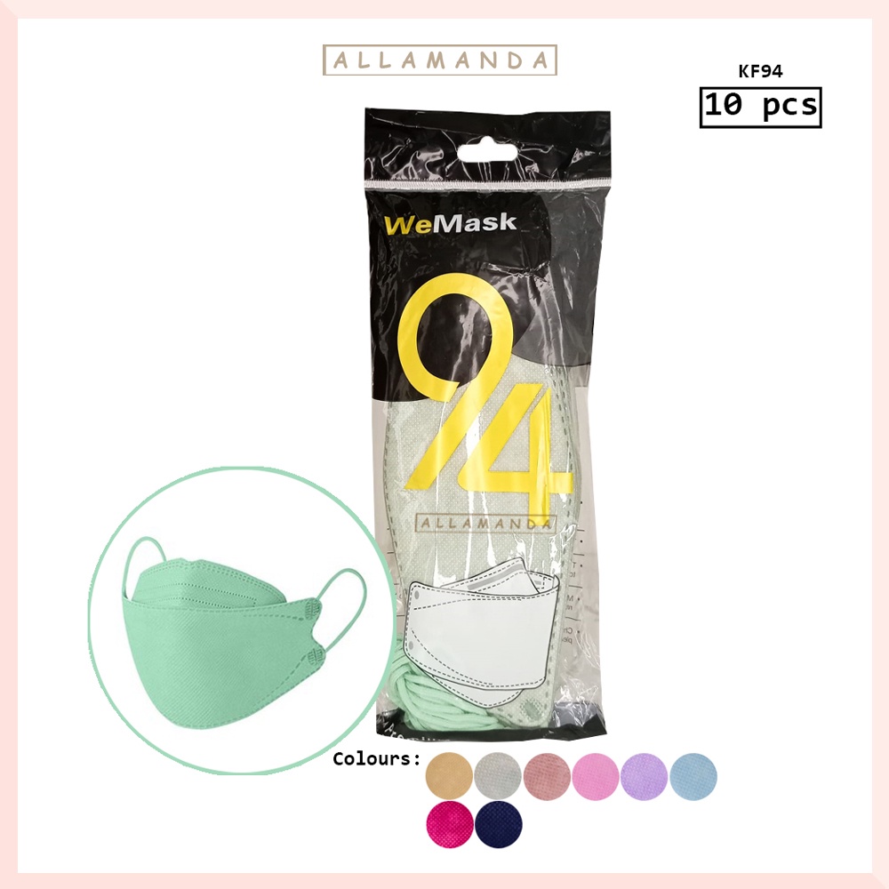 Masker KF94 WeMask Premium Face Mask, Masker KF94 Korea Masker Nude Pink isi 10pcs