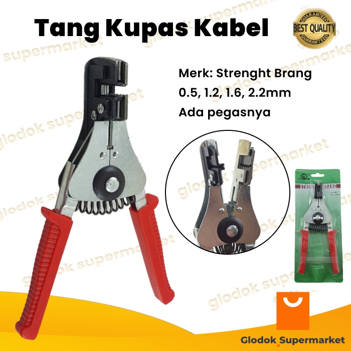 Tang Pengupas Potong Kulit Kabel Wire Stripper Alat Kupas Cable Strenght Brang