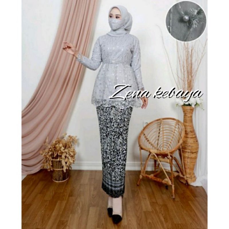 SET KEBAYA MODERN KEBAYA WISUDA KEBAYA BRUKAT TULLE KEBAYA PESTA MODERN