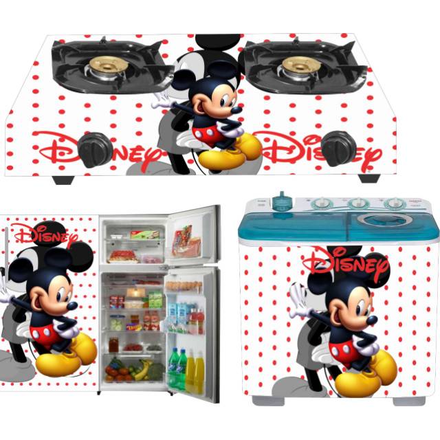 Stiker lengkap mesin cuci kulkas dan kompor