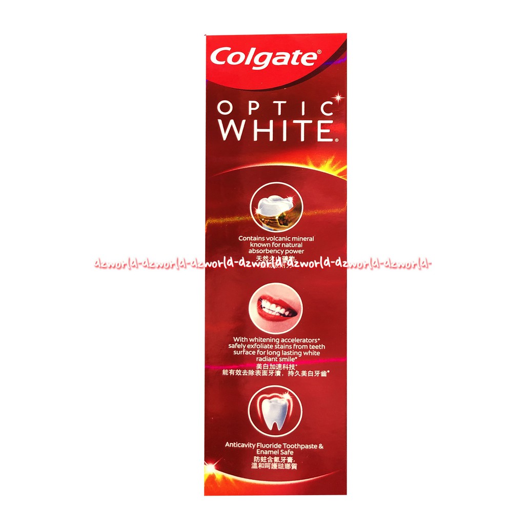 Colgate Optic White Volcanic Mineral 100gr Odol Pasta Gigi Colget