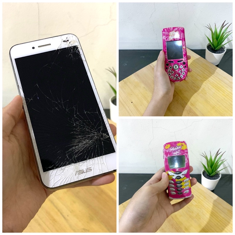 HP Nokia Asus Jadul Handphone Vintage Retro Kuno Retak Rusak Koleksi Murah Preloved