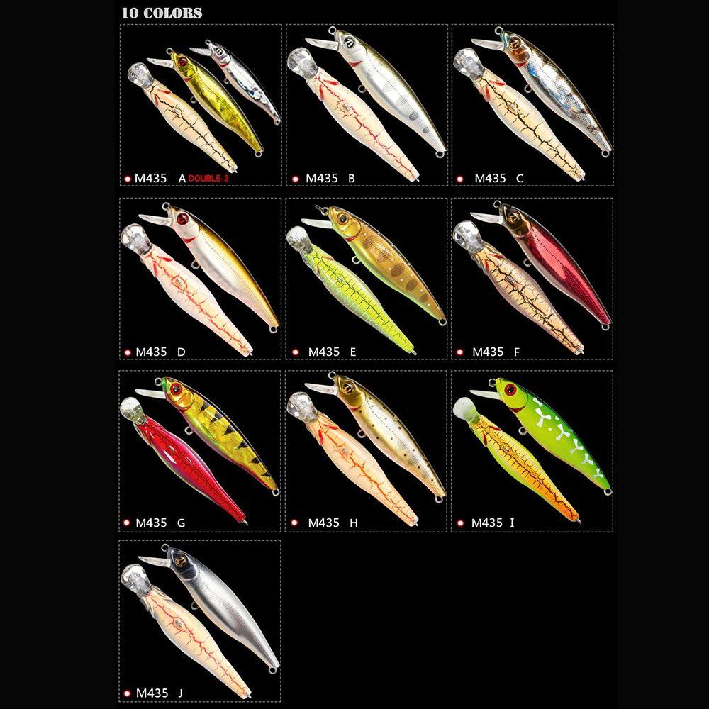 Umpan Ikan Kecil Mengambang TOP Outdoor Tackle Striped bass Minnow Lures
