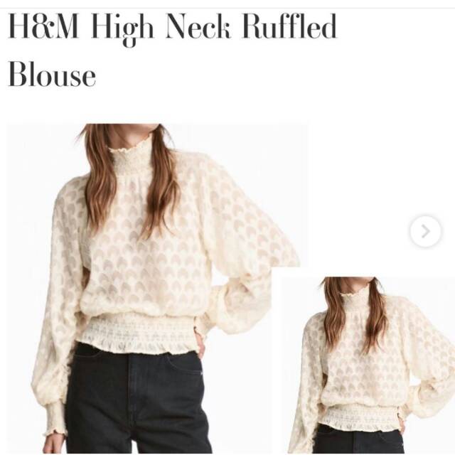 h&m ruffle blouse