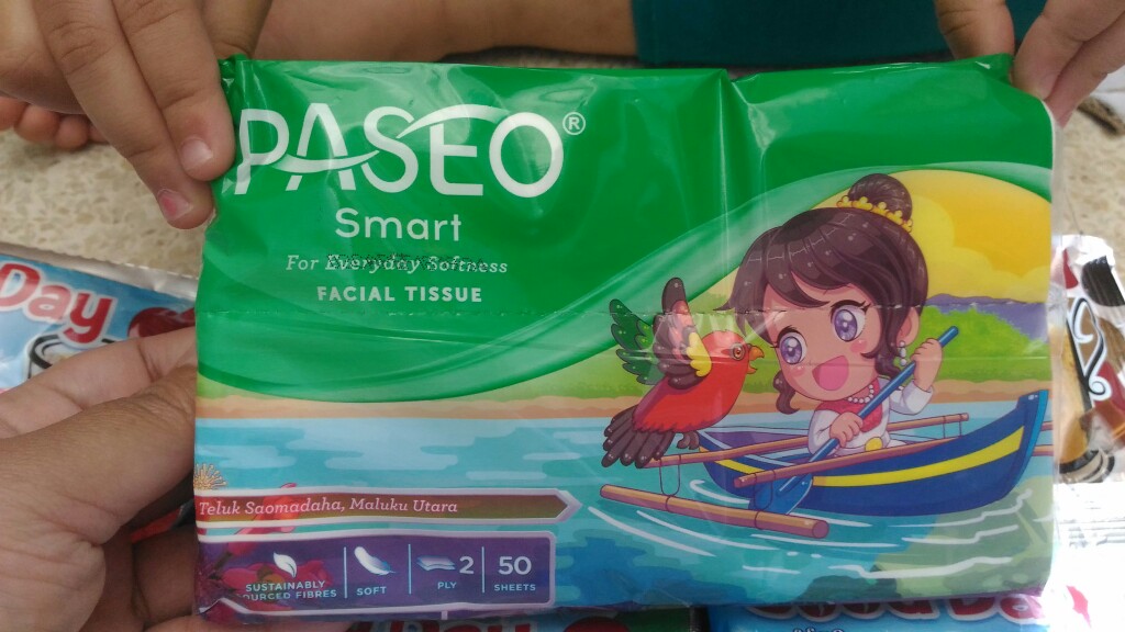 Tissue Paseo Smart Facial Travel Pack 50 Sheets