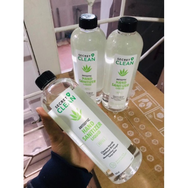 Hand Sanitizer Spray / Gel Secret Clean refill / isi ulang 500ml