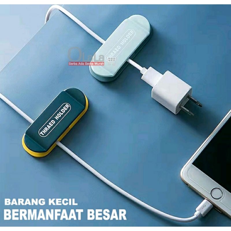 Holder organizer kabel penjepit kabel serbaguna