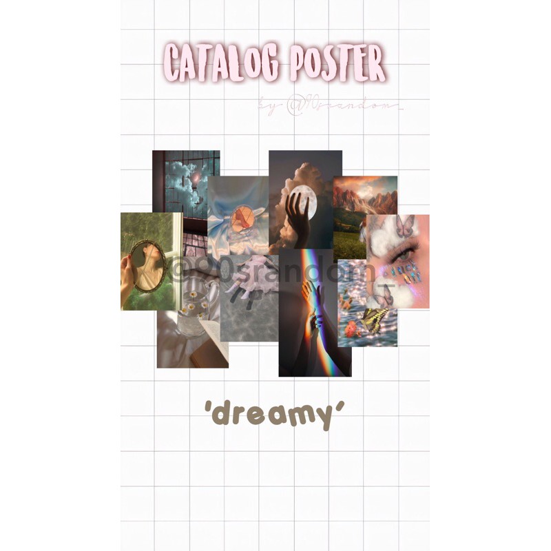 

aesthetic poster ukuran A5 (dreamy edition)