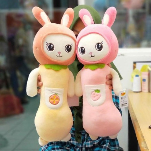 Guling Rabbit Costum Buah Size 50cm/20&quot;/guling Animal/guling kelinci/Bantal Animal