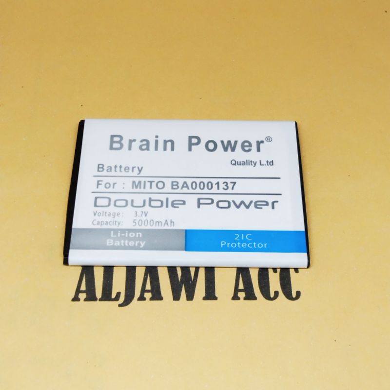 Double Power Battery - Batre Baterai Mito A62 BA000137 ba-000137 Doubel Power Battery