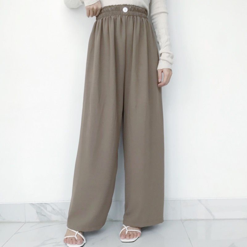 KULOT CRINGKEL KANCING HIGHWAIST JUMBO MURAH KEKINIAN // KOREAN CULLOTE