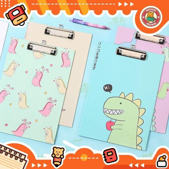 

<<<<<] Papan Clipboard Dino x Candy CB0006