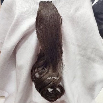 Jepitan Rambut Ekor Kuda Ponitail Jepit Warna Coklat