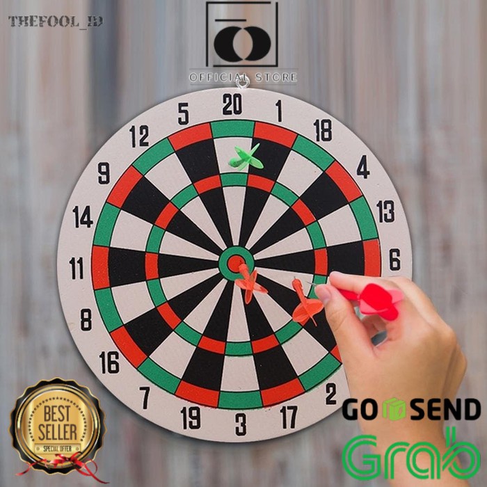 BAROKAH GAMIS Dart Game Karpet Dance Dart Board Papan Set Dartboard Dartgame