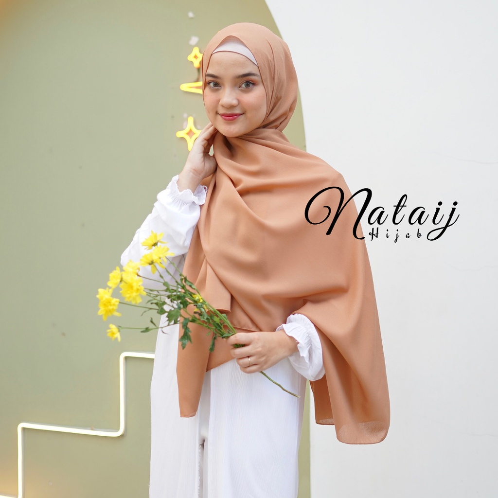 Pashmina Diamond 180x75 / Hijab Pashmina / Pasmina / Hijab / Jilbab / Kerudung / Pashmina Sabyan-MOCCA