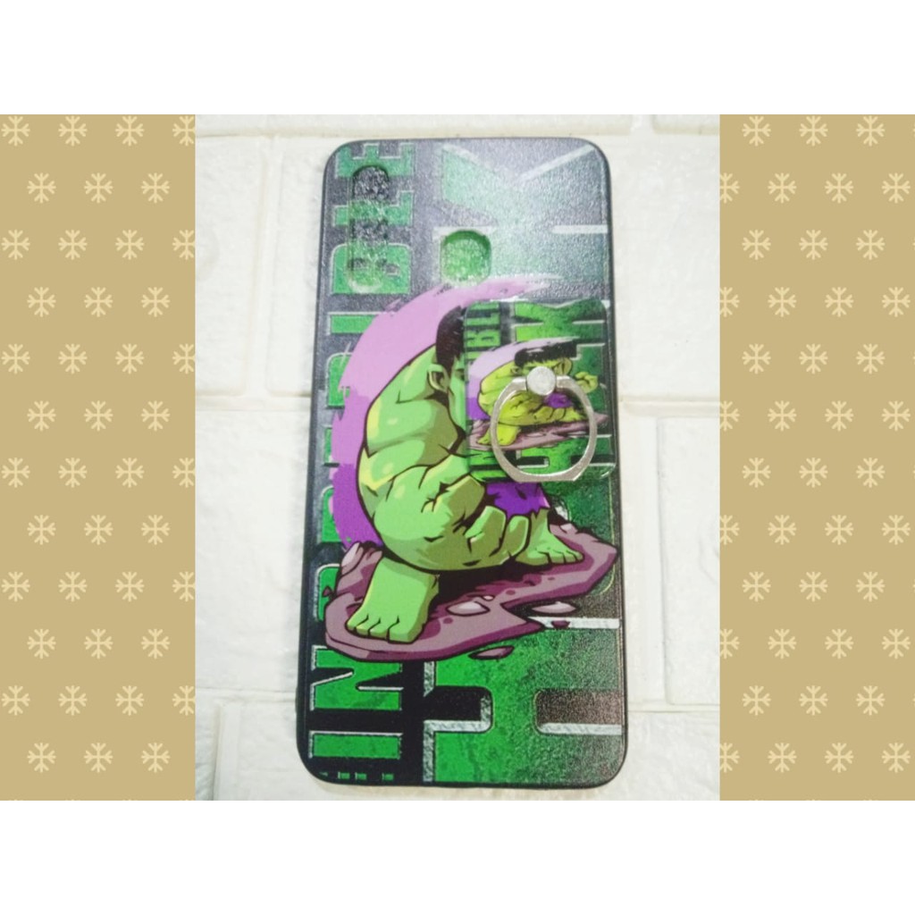 CASE iring SMSUNG GALAXI A30 MOTIF ROBOT SEPIDERMAN IRON MAN THOR