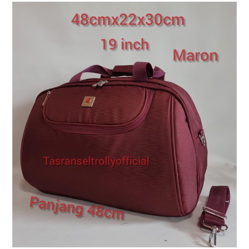 Tas Pakaian Travel Bag Polo Interclub 48cmx22x30 medium size original