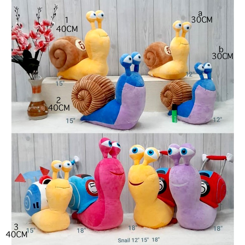 Boneka Turbo Impor turbo balap keong bekicot cute baby kids