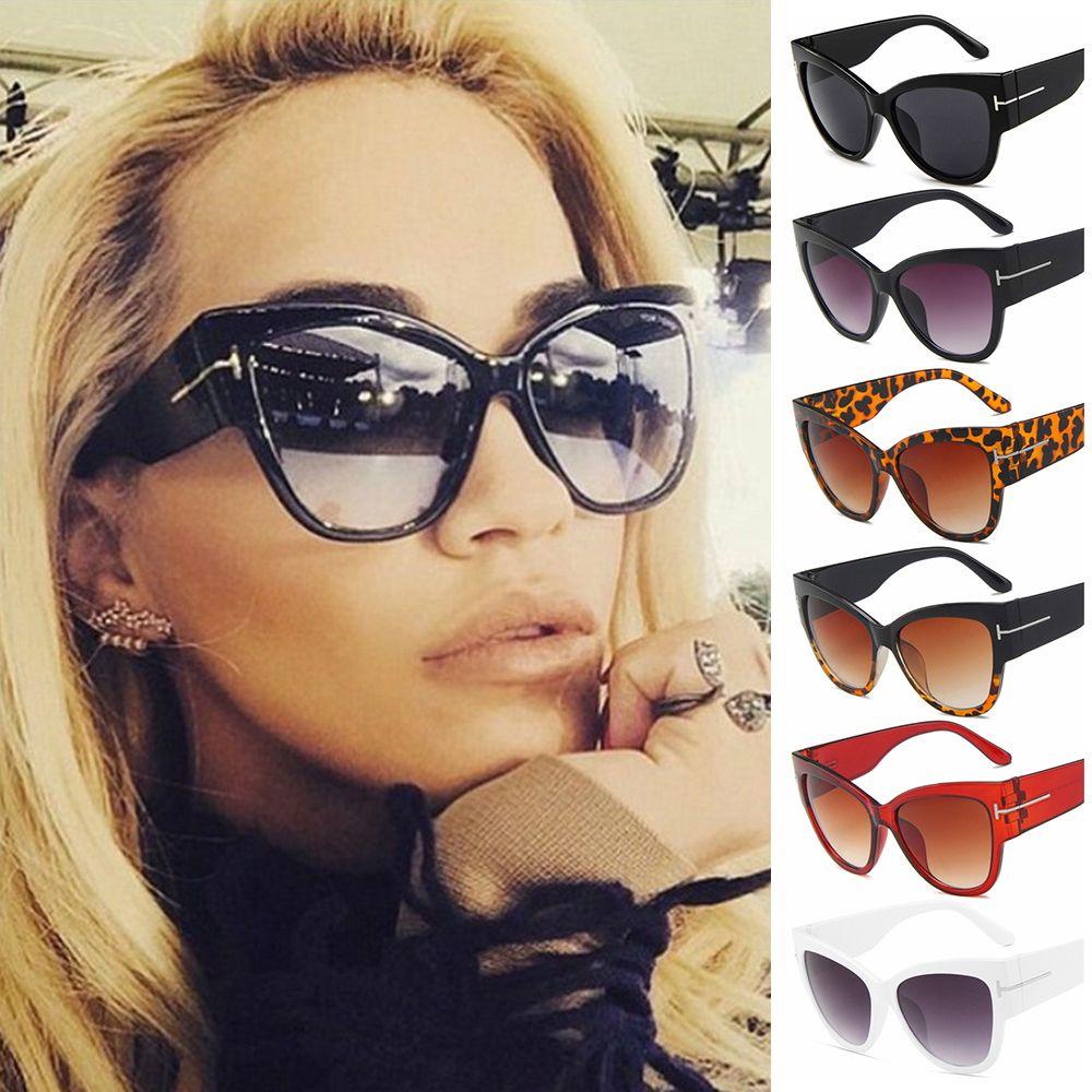 R-flower Women Sunglasses Brand Designer Poin Mata Kucing Kacamata Matahari