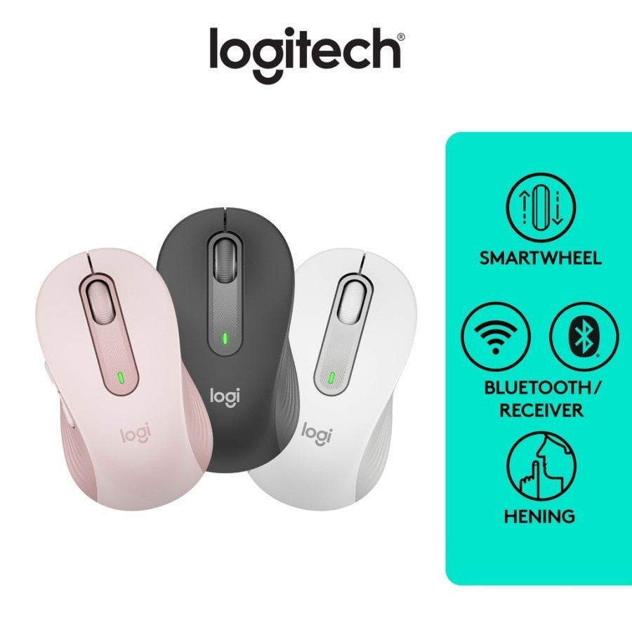 Mouse Logitech M650 Signature Wireless and Bluetooth 2000DPI