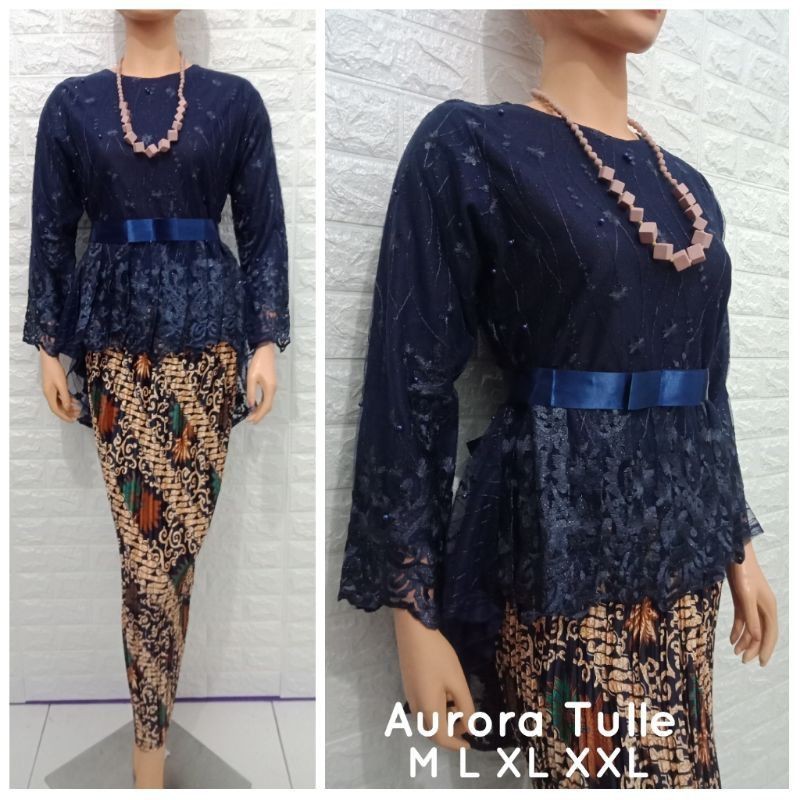 PRODUK ORIGINAL SETELAN KEBAYA TULLE AURORA/KEBAYA TULLE PINGUIN/KEBAYA MODERN