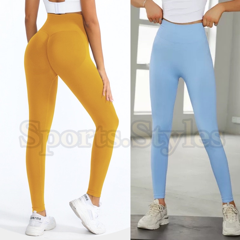 Sports.Styles.id Celana Legging wanita K019 Hips Polos booty olahraga fitnes gym yoga zumba