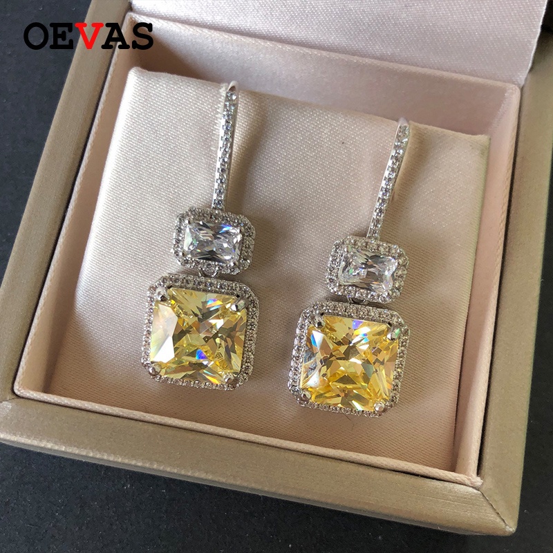 Anting Juntai Tassel Desain 3A Cubic Zirconia Untuk Wanita