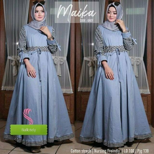 DRESS JUMBO MALIKA TERMURAH (gamis,dress,baju muslim.gamis pesta, grosir bandung,syari,baju murah)
