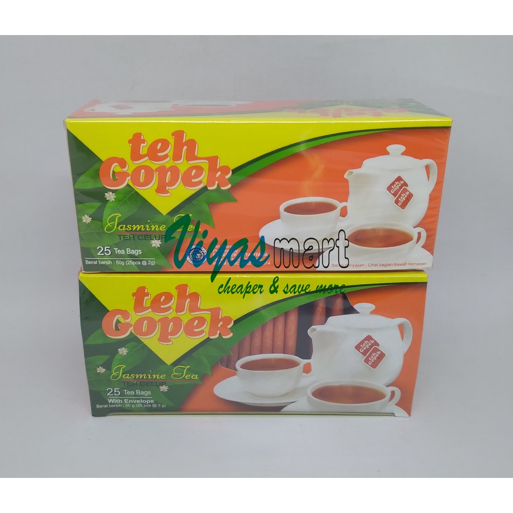 

Gopek teh celup box isi 25 bag