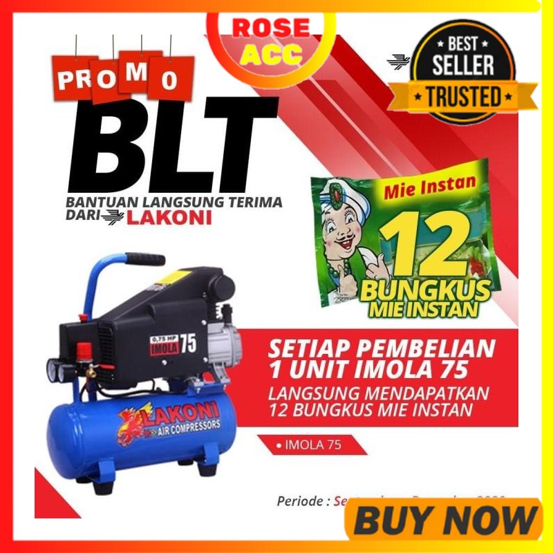 Jual Kompresor Lakoni 0.75HP Paket Lengkap Diskon